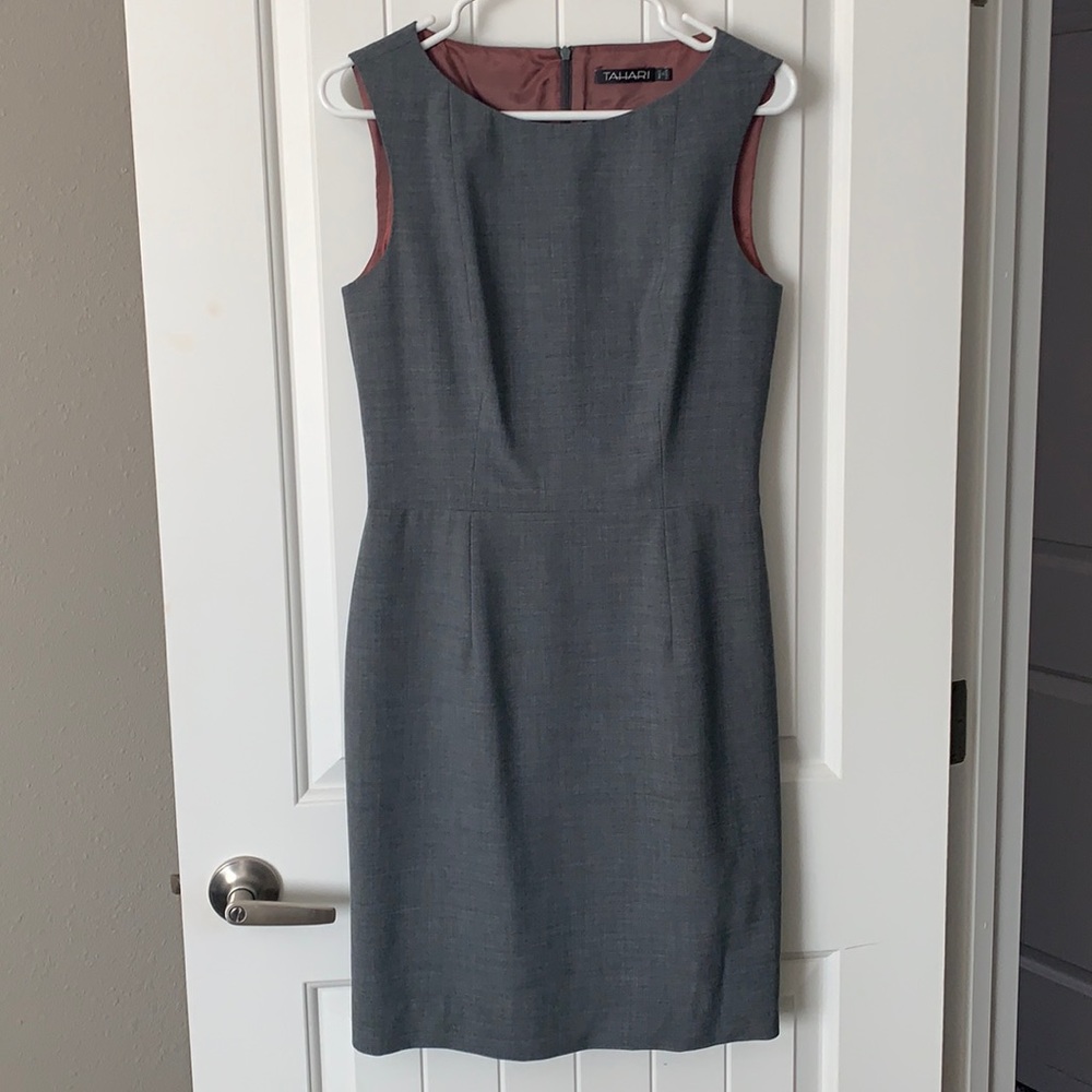 Gray Tahari Dress